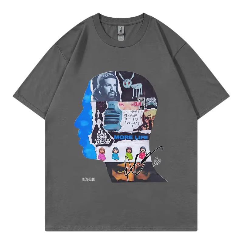 Rapper Drake Album Merch Graphic T Shirts Men Women Clothing Harajuku Hip Hop T-shirts Summer Casual Comfort T-shirt Streetwear