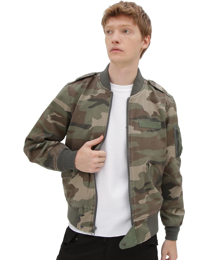 AVIREX WEB&DEPOT Exclusive CAMOUFLAGE L-2B Jacket Men's L 311 Olive Camo 783-5252037