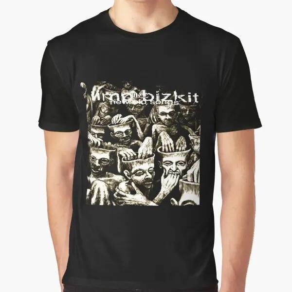 Хиты продаж Футболка Limp Bizkit с принтом музыкальной группы Летняя футболка класса люкс из чистого хлопка Мужская и женская футболка с короткими рукавами
