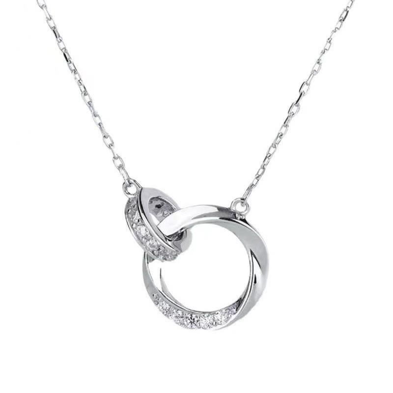 925 Sterling Silver AAA Zircon Necklace Chain High Quality Fashion Jewelry For Women Men Wedding Birthday Party GiftGood product