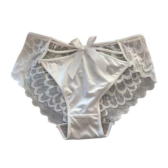 Women's Sexy Lace Lace Low Rise Hipster Underwear Soft Floral Panties Seamless Sheer Mesh