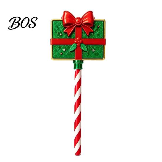 Snowflake Design Tap Wand Christmas Wand, Contactless Payment Credit Card Holder with Candy Stocking Filler Cane Handle, 3D Printed Holiday