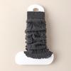 1Pair Figure Boot Cuffs Keep Warm Heap Sock Knitted Leg Covers Winter Wave Lace Crochet Versatile Calf
