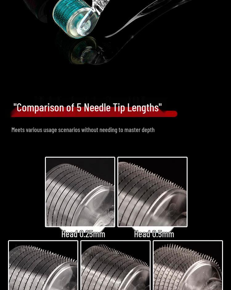 Роллер-ручка с микроиглами для кожи головы для роста волос, для нанесения Миноксидила