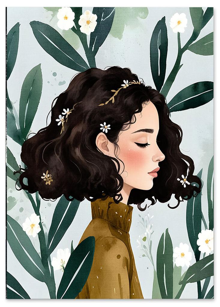 Plakat ilustrację ilustracja portret