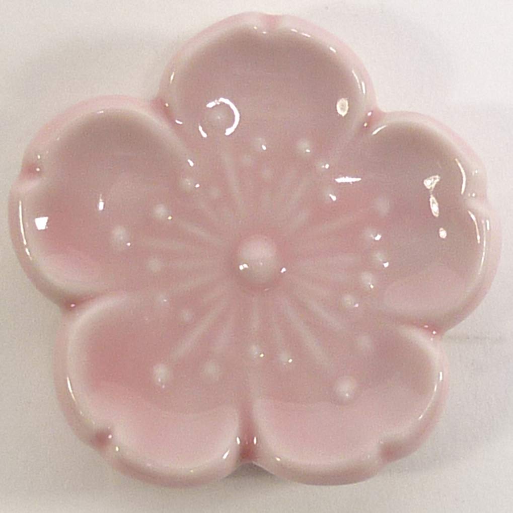 Set of 10 New Cherry Blossom Chopstick Rests x Height Made in [Diameter 4.4cm 0.8cm, Japan]