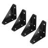 4PCS Heavy Iron Angle Corner Brackets Protector Right Angle Corner Stand For Furniture Wood Connection Solid Support Triangular