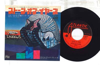 7-дюймовая пластинка EMERSON LAKE  PALMER  Stone Of Years P1087A ATLANTIC 1971 Япония Рок Б/У