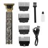 Electric Hair Clipper Adjustable Cutting Length Dragon Pattern R Type Cordless Hair Trimmer with