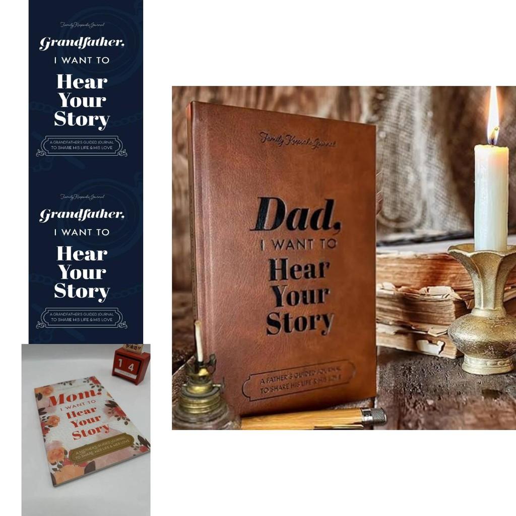 Винтажный блокнот-реликвия «Папа, я хочу услышать твою историю», идеально подходящий для памятных вещей
