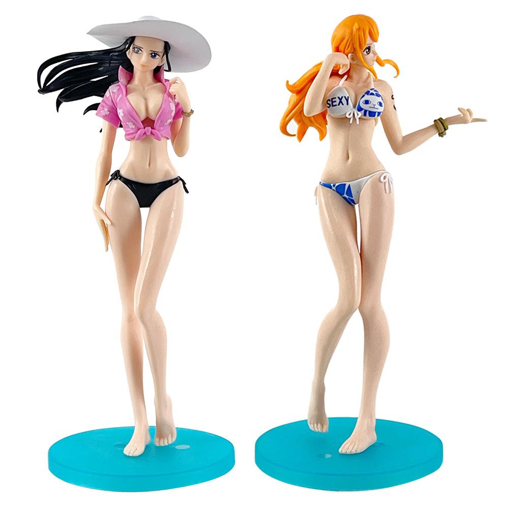 4 Типа Аниме Фигурка One Piece Боа Хэнкок Нами Купающаяся ПВХ Фигурки Действия Модель Коллекция Куклы Игрушки Подарки
