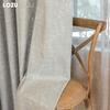 1PC LOZUJOJU Light Luxury Retro Solid-color Gray Fully Blackout Curtains for Bedroom Living Room Balcony Window for Home Decor