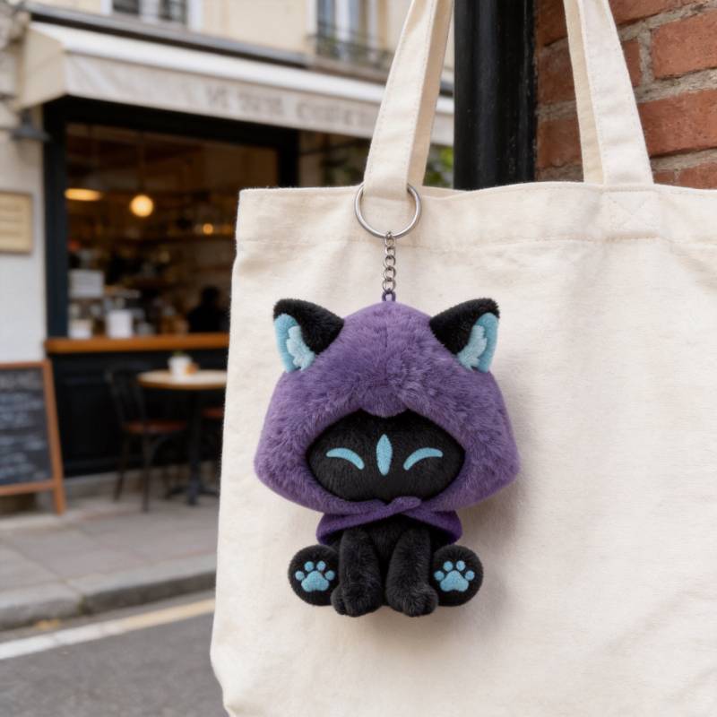 Valorant Omen Shadow Cat Plush Toy With Highquality Material For Youth