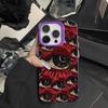 Мягкий чехол для телефона с жутким рисунком красных глаз для iPhone 16 15 14 12 11 13 Pro Max 14Plus 12 13 Mini 7 8 Plus X XS Max XR, задняя крышка