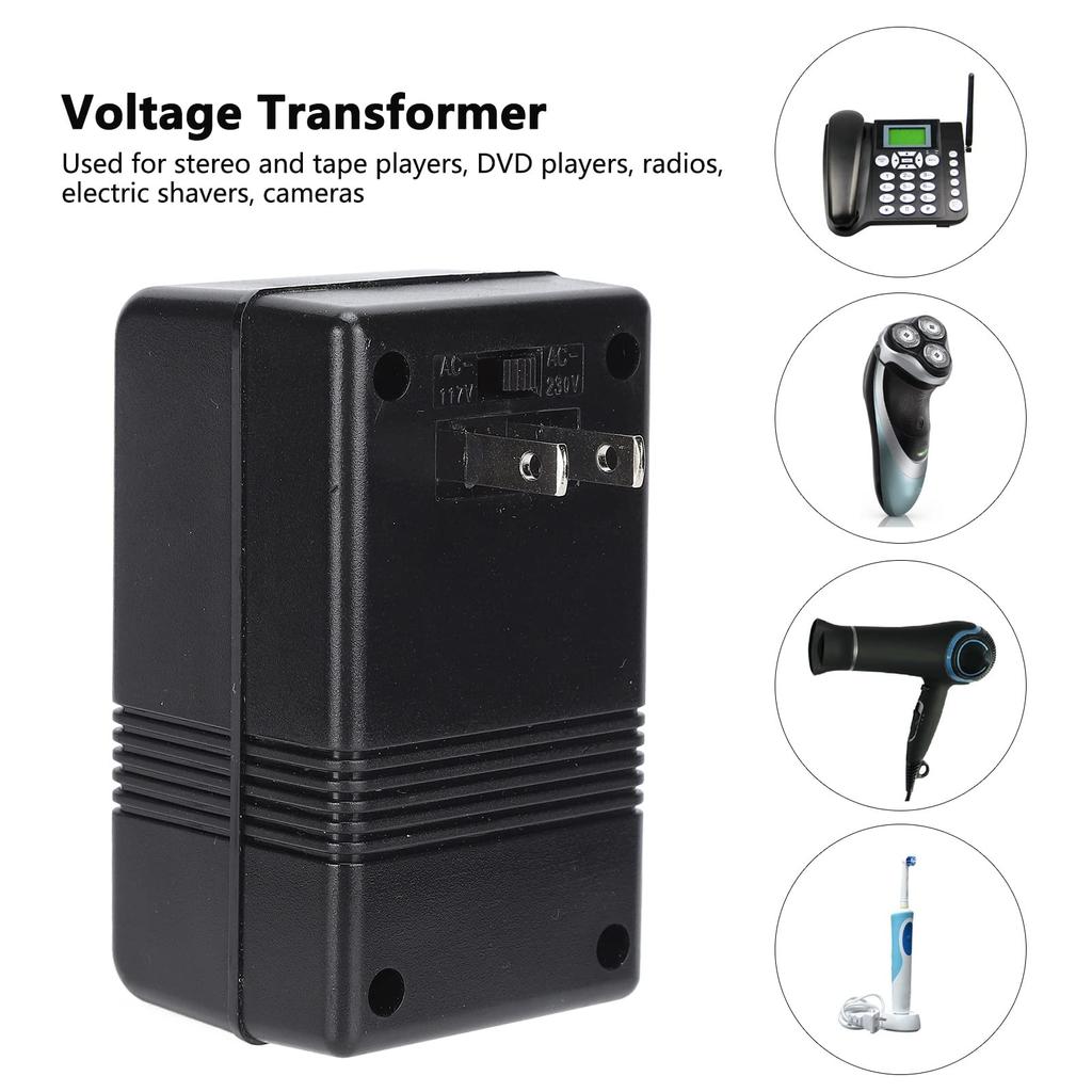 Power Conversion Adapter Overseas Conversion Plug Voltage Converter AC Step Up Back Power Adapter Transformer 100w For Small Home Appliances Ideal for