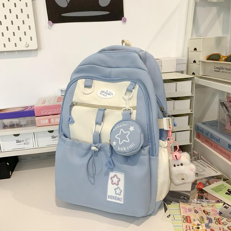 Новый модный милый рюкзак для девочки, школьный рюкзак, женский, звезда, для девочки-подростка, для старшеклассницы, большой вместимости