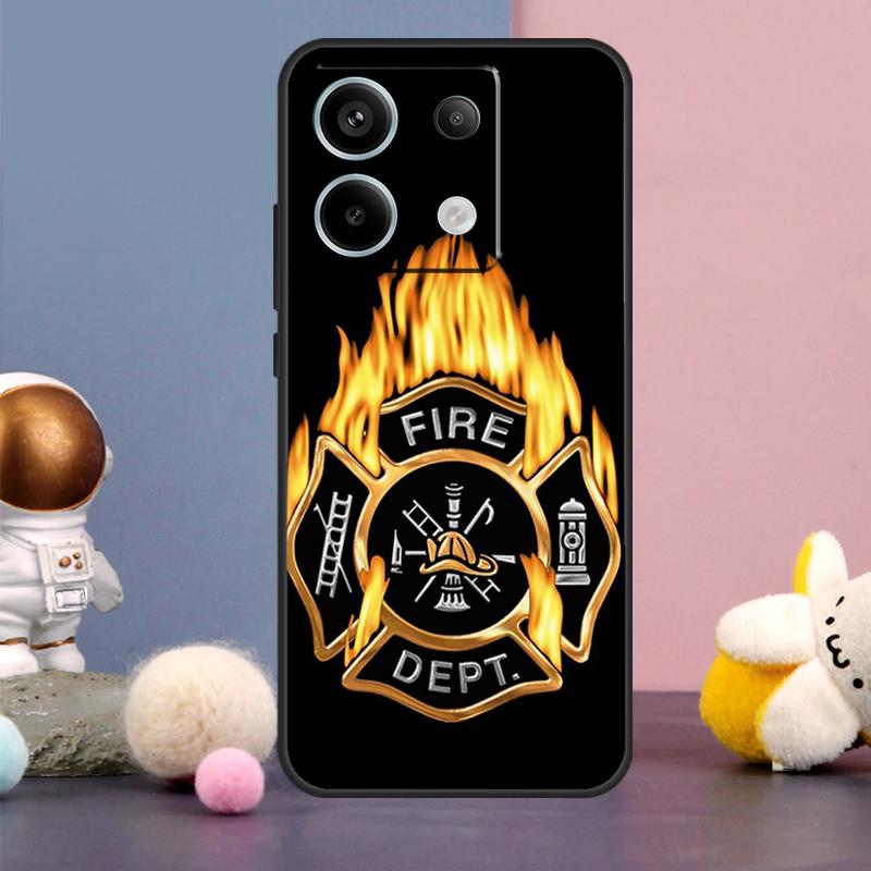 Пожарный Пожар Пожарный Чехол Для Xiaomi Redmi Note 13 9 10 11 12 14 15 Pro Plus Redmi 15 15C 14C 10C 12C 13C Обложка