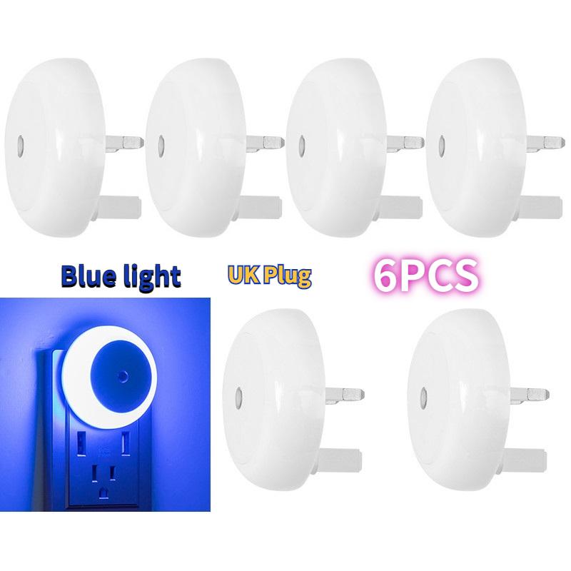 Intelligent Light Control Induction Light, Small Night Light, White Light, Blue Light, Red Light, Warm Light, Amber Light, Smart Home