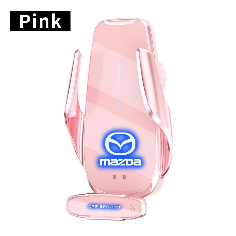 Беспроводное автомобильное зарядное устройство Держатель для мобильного телефона Автомобильные аксессуары Для Mazda 3 Alexa CX30 CX-4 CX5 CX-5 CX8 CX-8 CX-30 CX9 CX-9 Автотовары