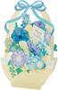 Открытка на день рождения Sanrio Синяя цветочная корзина L 450 242462 BD50-2