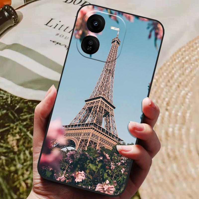 Для VIVO IQOOZ9X IQOO Z9 Turbo Z9X Z9Turbo 5G Роскошный Расписной Телефон Силиконовая Задняя Крышка IQOO Z9X Чехлы Защитный Чехол Capas
