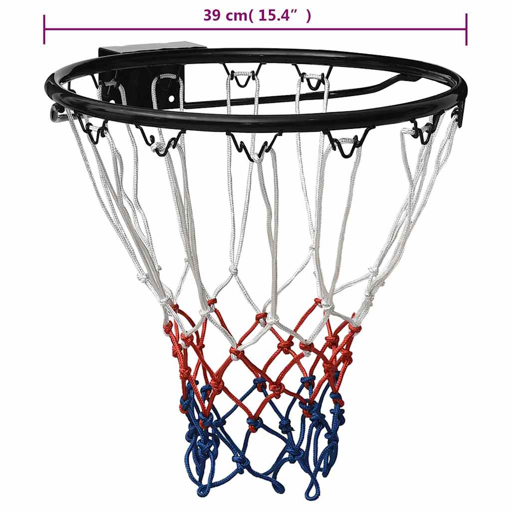 Basketball Hoop Black 39 cm Steel