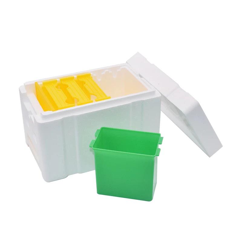 Пенопластовый мини-улей для разведения маток и опыления пчелами с пластиковой кормушкой