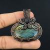 Labradorite Pendant, 999 Copper Wire Wrapped Jewelry, Gemstone Jewelry Pendant, Handmade Wedding Gift Jewelry