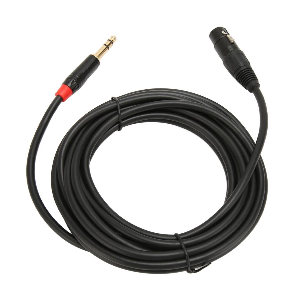 XLR гнездо на 1/4 дюйма 6,35 мм TRS кабель, 1/4 дюйма разъем балансный на XLR микрофонный кабель 16,4 фута