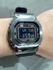 Casio Мужские кварцевые часы GMW-B5000-1 из нержавеющей стали, водонепроницаемые до 200 м, ударопрочные