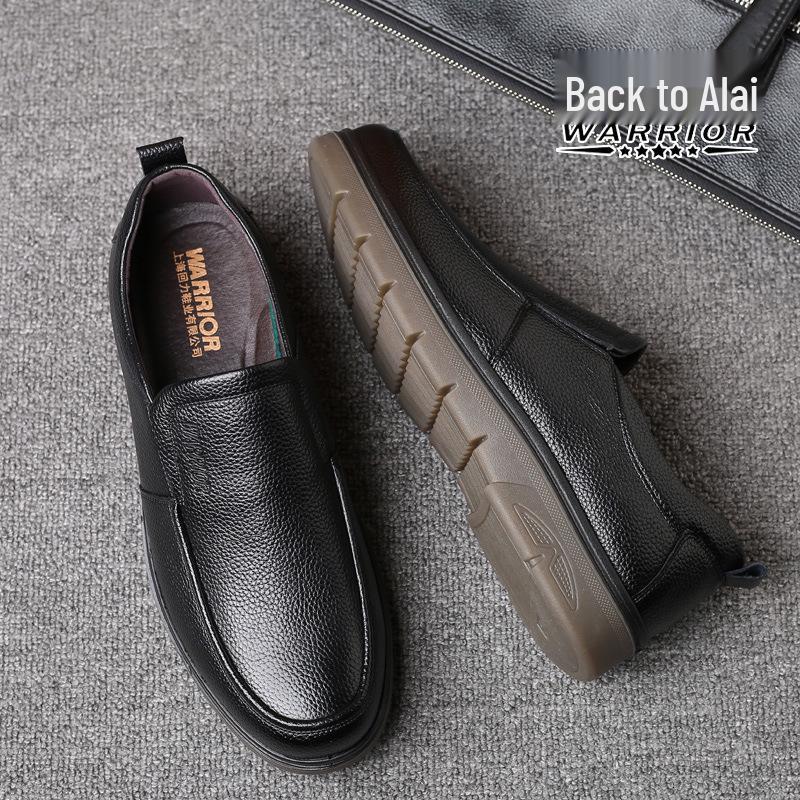 Мужские дышащие нескользящие повседневные туфли Warrior из натуральной кожи