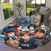 Resident Evil Round Area Rug Carpet Rug For Living Room Bedroom Sofa Playroom Decor Nonslip Floor Mat