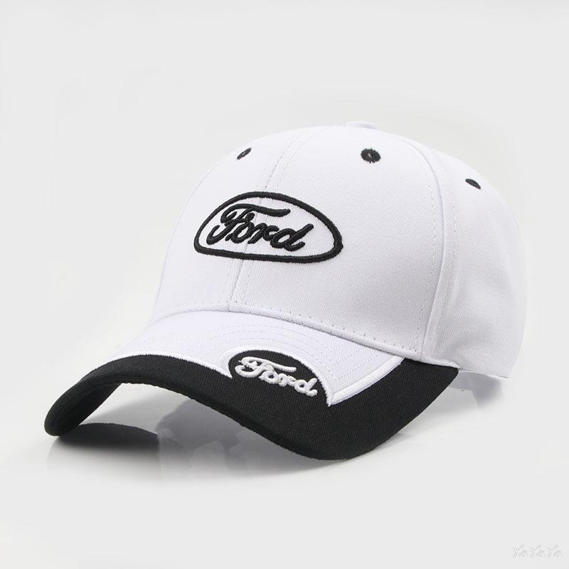 Embroidery Car Baseball Cap Outdoor Sun Hats For Ford Fiesta Focus Kuga F150 Ranger Raptor KA Fusion Mondeo Edge Mustang Sticker