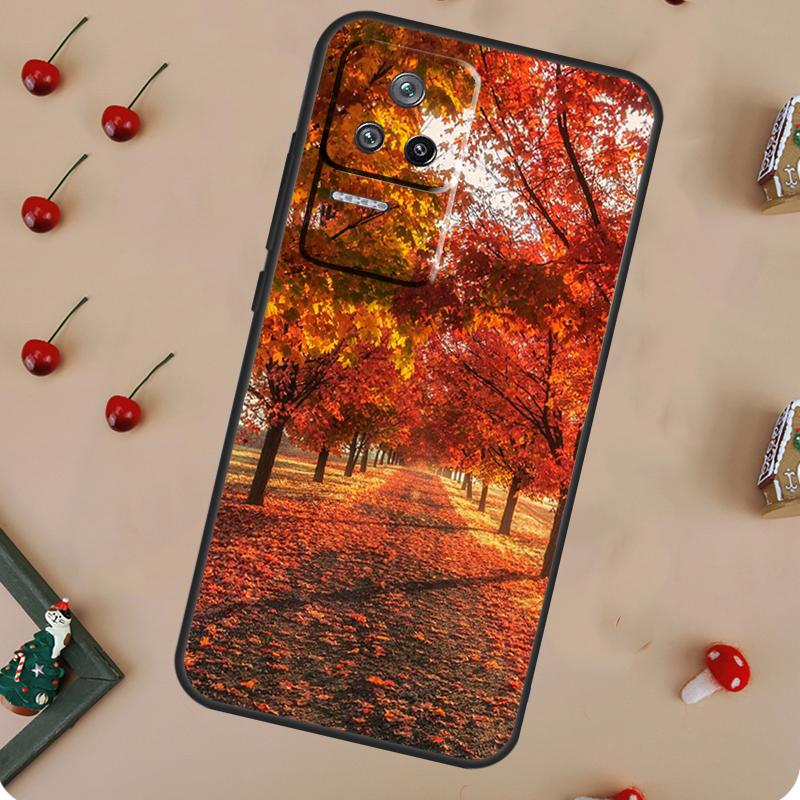 Чехол "Осенние листья" для POCO X6 Pro X3 X5 F5 M6 Pro F3 M5s Чехол для Xiaomi 13T Pro 14 11T 12T 12 13 Lite