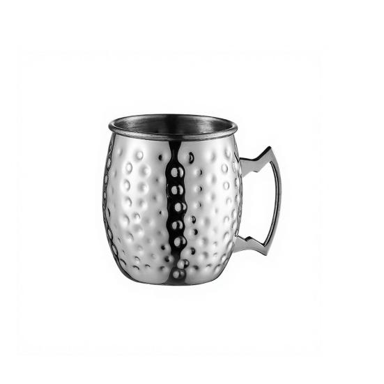 Медная кружка для Moscow Mule из нержавеющей стали с чеканкой, с двойными стенками и вакуумной изоляцией
