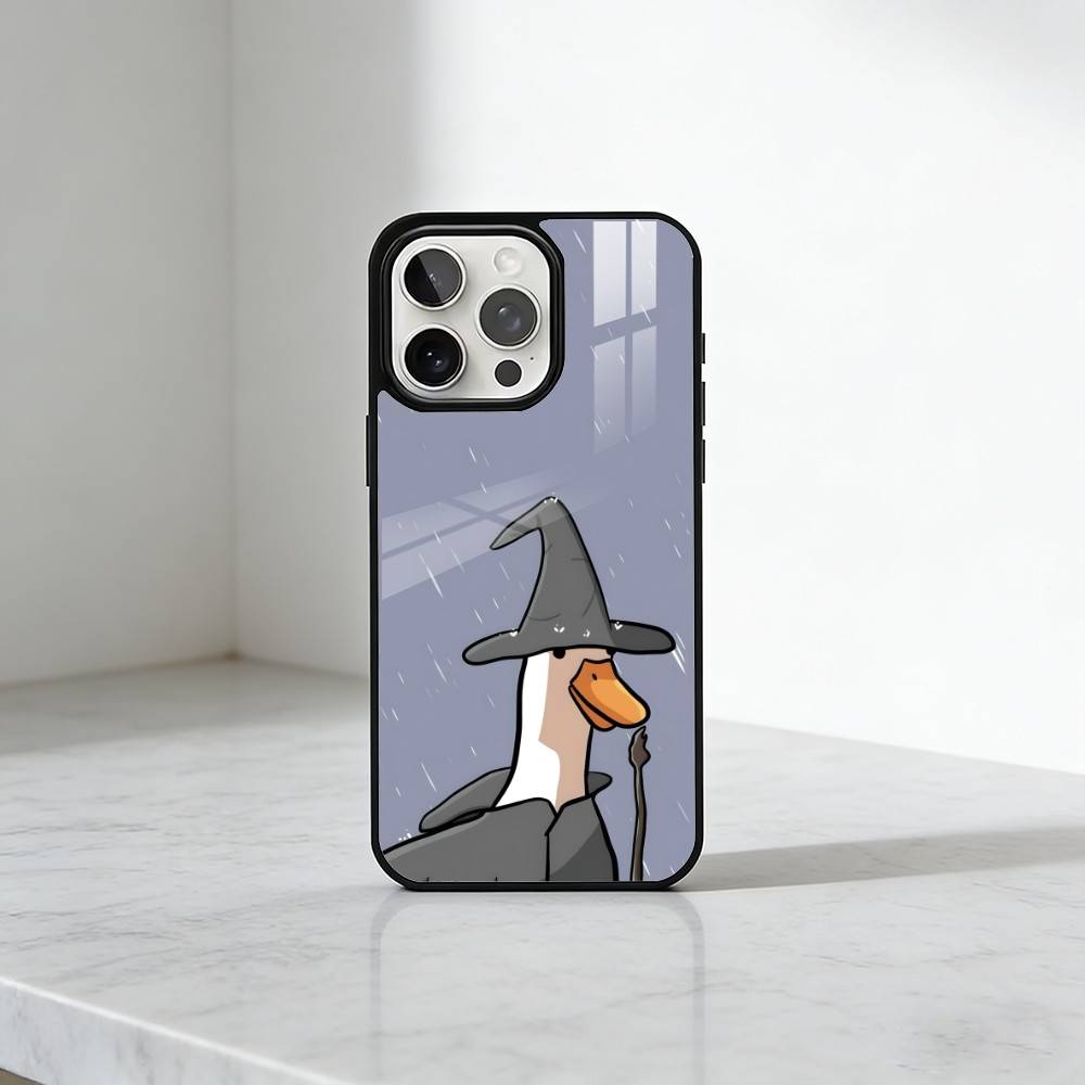 Забавный Хаотичный Гусь и Утка Чехол для Телефона Для iPhone17,16,15,14,13 Plus,Pro Max Магнитный Для Magsafe Беспроводной Зарядки