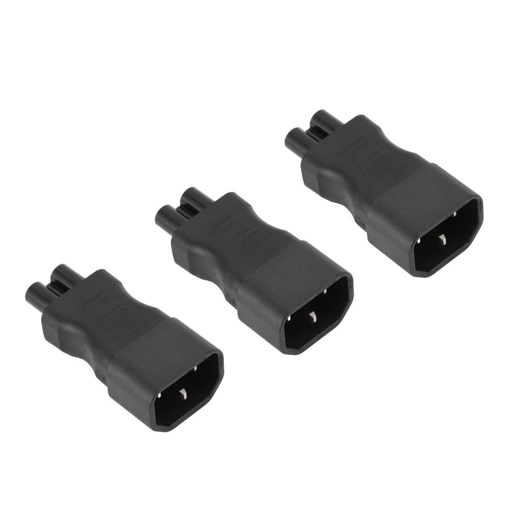 3 шт. адаптер питания IEC320 C14 - IEC320 C5 ПВХ оболочка C14 - C5 конвертер вилка 2.5A‑10A 250V 2500W