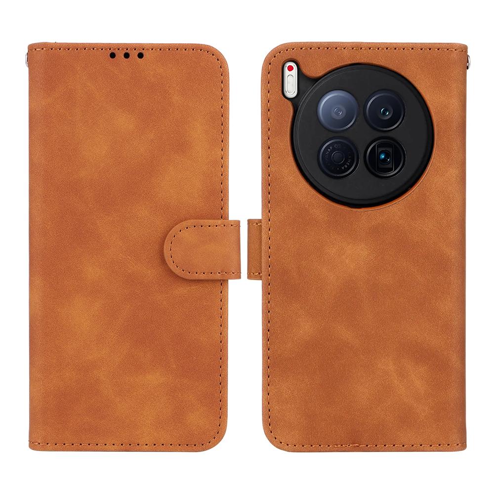 Для TECNO Camon 40 Premier 5G Кожаный чехол Скин-фелт Противоударный Чехол-книжка с кошельком