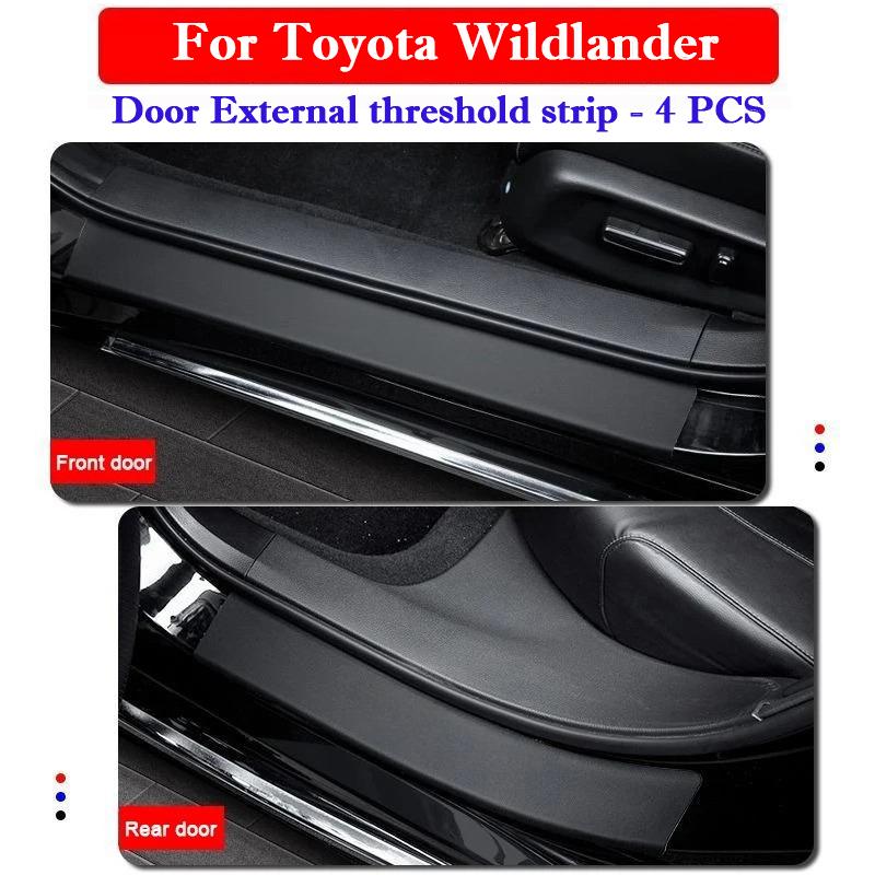 Для Toyota Wildlander 2020-2026 Автомобильная наклейка на порог двери Защитная полоса порога от царапин Водонепроницаемая защитная пленка