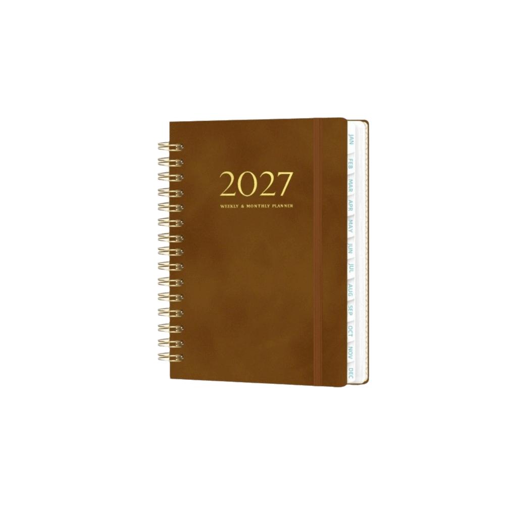 Paper Annual Planner Book Spiral Binding Spiral Notebook New 2027 Planner Notebook Daily Planning