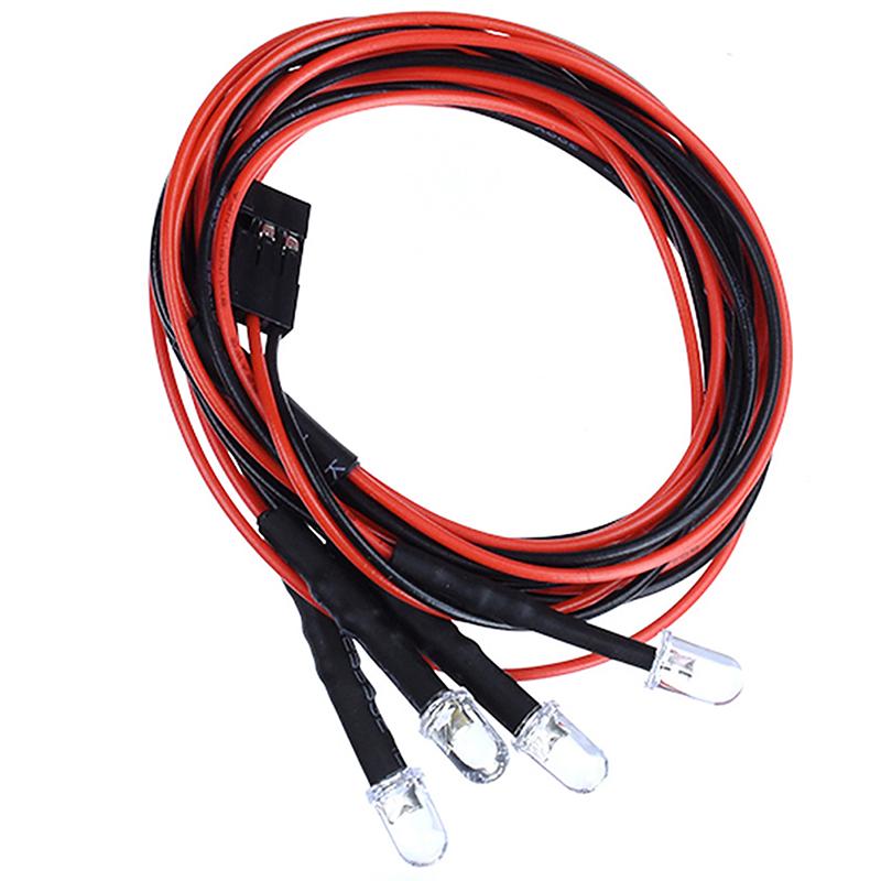 4 шт. Светодиодный прожектор, потолочный светильник, абажур для радиоуправляемого краулера 1/10 Axial Scx10