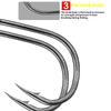Hirisi 50 шт. Карповые крючки с покрытием PTFE, с ушком, с микробородкой, высокоуглеродистая сталь, 8029, Рыболовные аксессуары, Соединяемая коробка