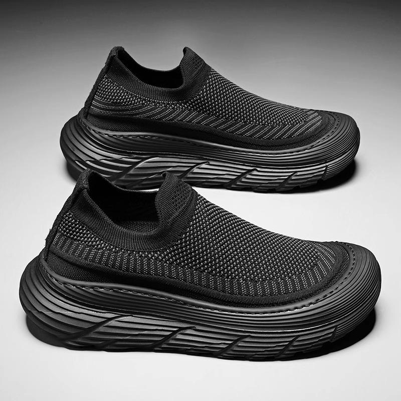 Мужская обувь лето 2024 новая дышащая тонкие носки повседневная спортивная шины Дарт Вейдера толстая подошва на одной педали весна и осень