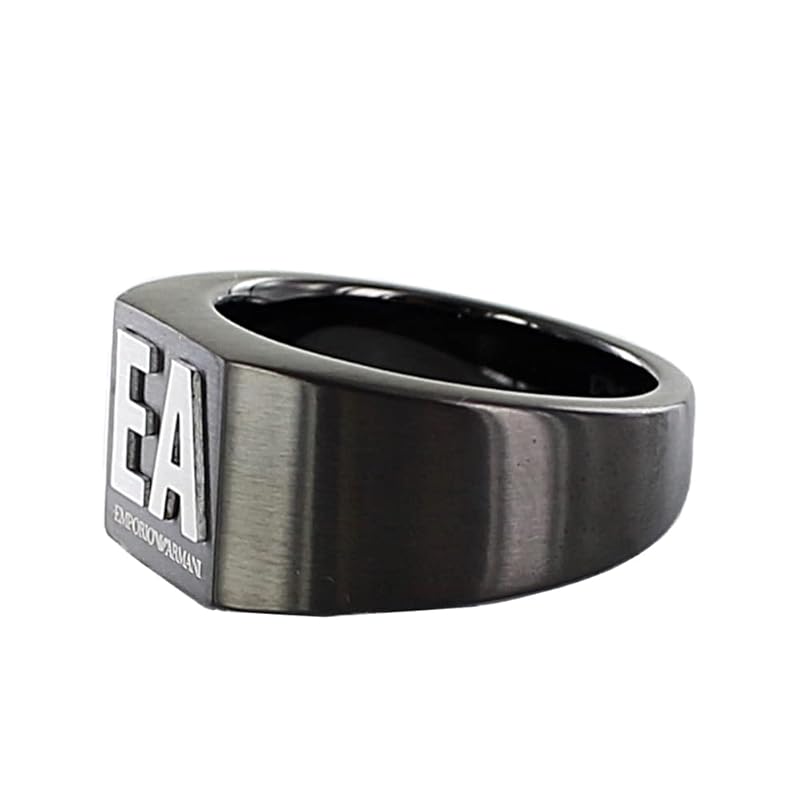 [Emporio Armani] men's ring stainless ring gunmetal EGS2755060-v (no.1 No. 20) [product]