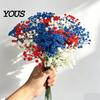 Настольное украшение Стебли цветов 10 шт. Искусственные цветы Гипсофила, Гипсофила Искусственный цветочный букет, Гибкий Реалистичный Пластик для Вазы Искусственный