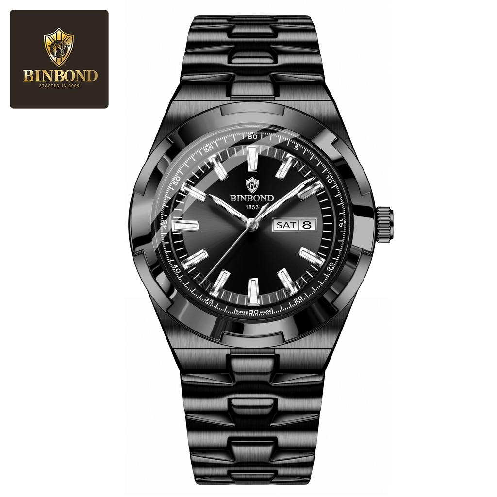 Fashion Mens Watches Luxury Casual Waterproof Watches Luminous Hands Business Date Quartz Stainless Steel Men Watches