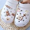 New Matching Hole Shoe Jewelry DIY Cartoon Brown Bear Rabbit Set Soft Glue Shoe Buckle Shoe Flower
