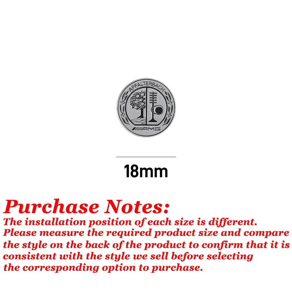 For Mercedes Benz Car Start Button Decoration Sticker Steering Wheel Logo Decal For Mercedes Benz AFFALTERBACH AMG Badge Auto In