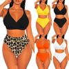Women Sexy Print Bikini Set Push Up Bathing Swimwear High Waist Swimsuit