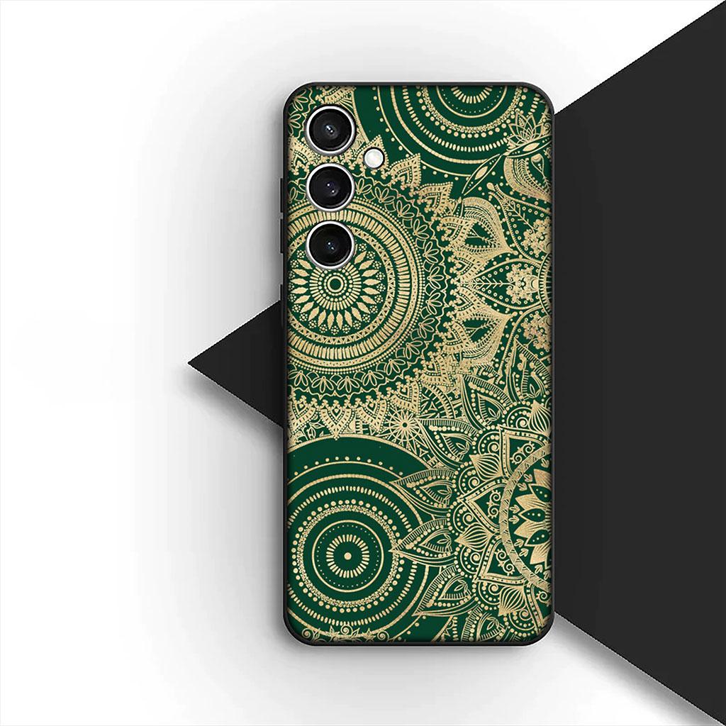 Casing Phone Cover for Xiaomi Redmi Note 14 13 Pro Plus ProPlus 14C 13c Pro+ 5G Case Floral Paisley Mandala flower Wood Texture